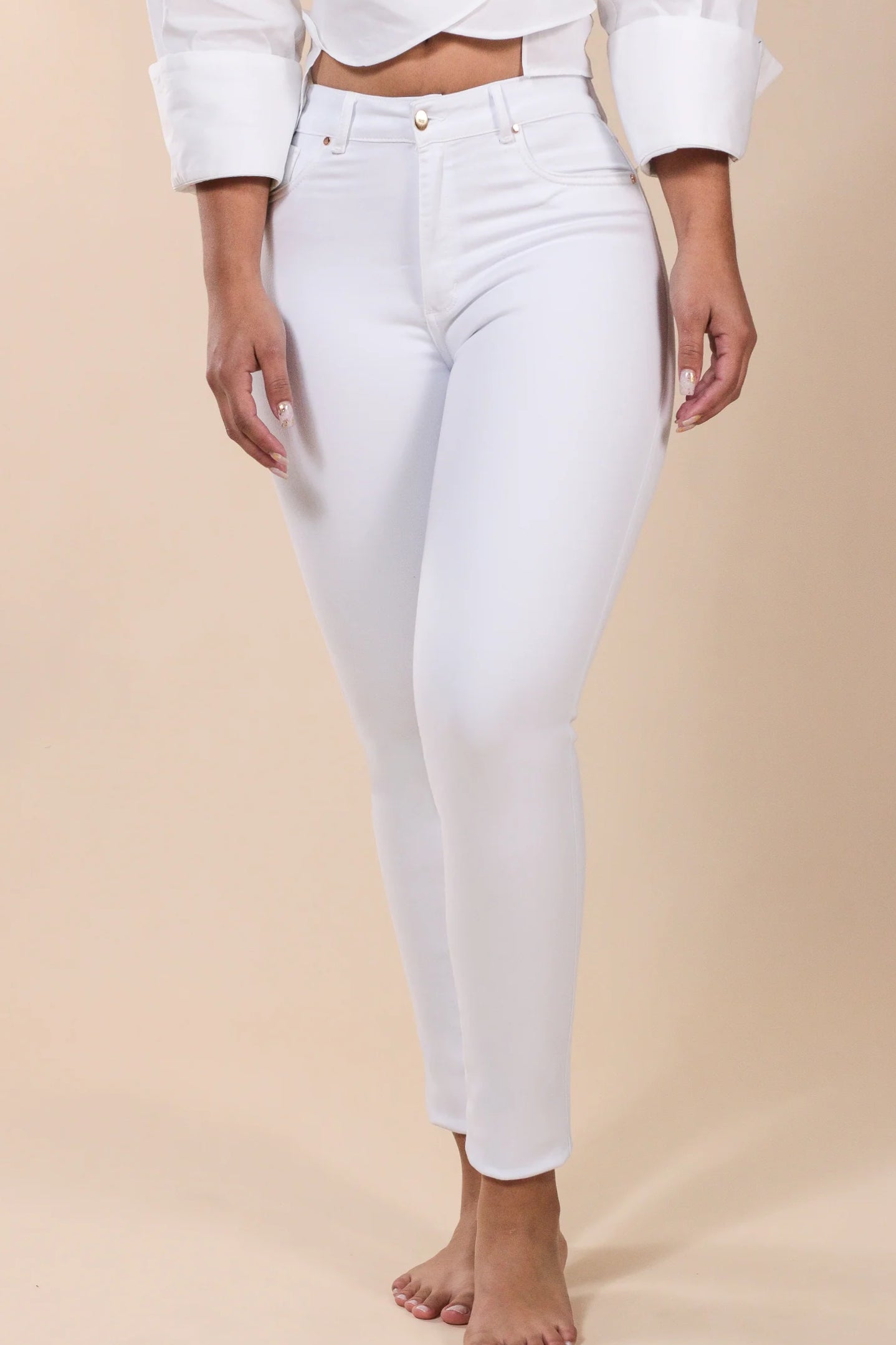 Skinny Jeans Blancos