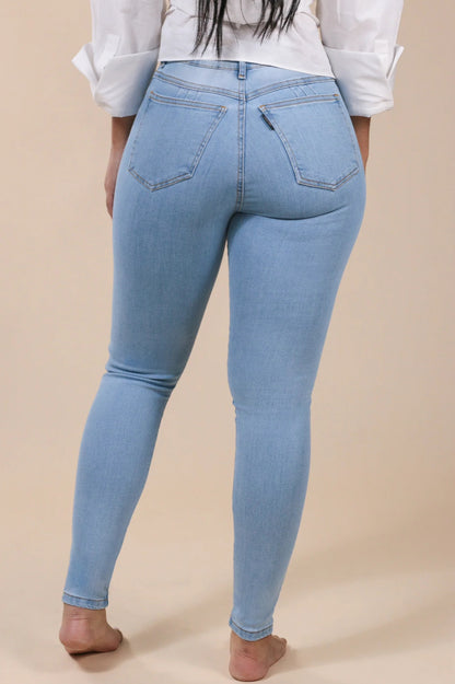 [23112] Skinny Jeans Azul Cielo