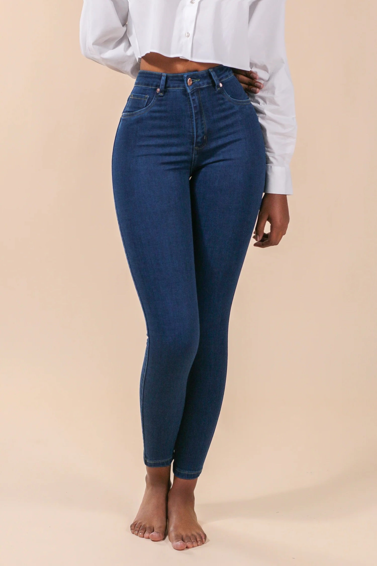 Outfit Casual Outfit Pantalon Mezclilla Claro Mujer Jeans Azul