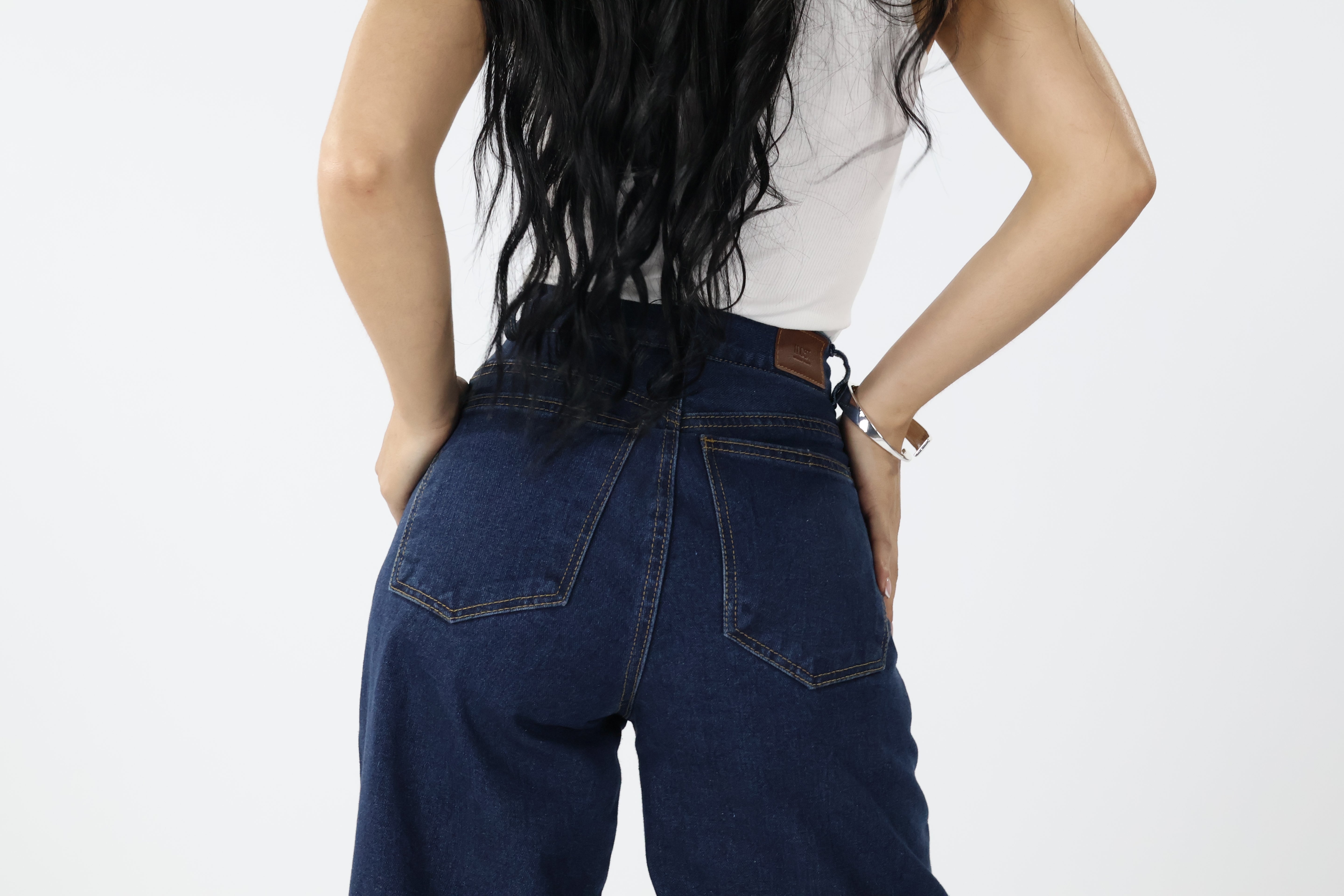 WIDE LEG JEANS AZUL OSCURO PROFUNDO · REF 24116