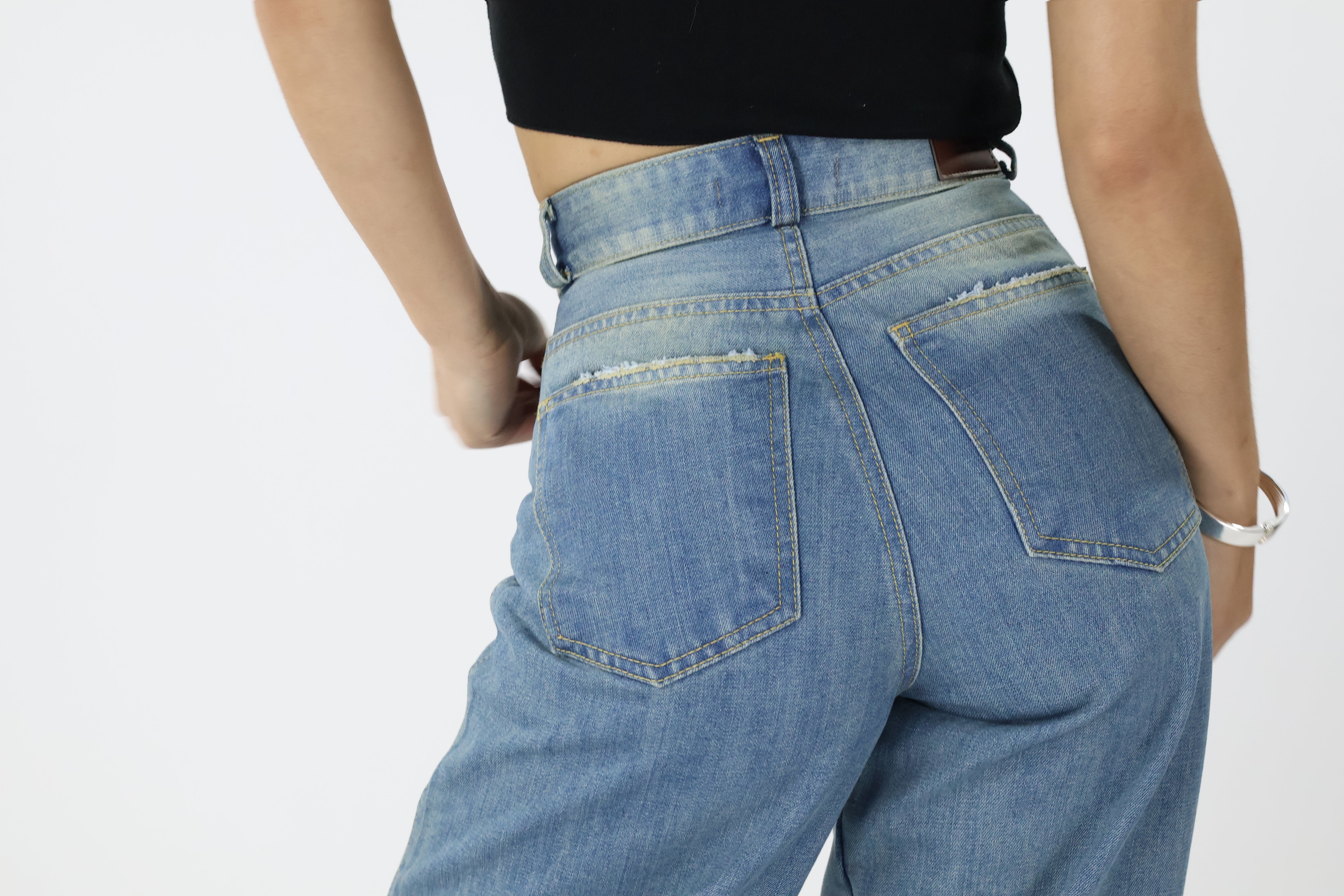 WIDE LEG JEANS AZUL DESVANECIDO · REF 25105