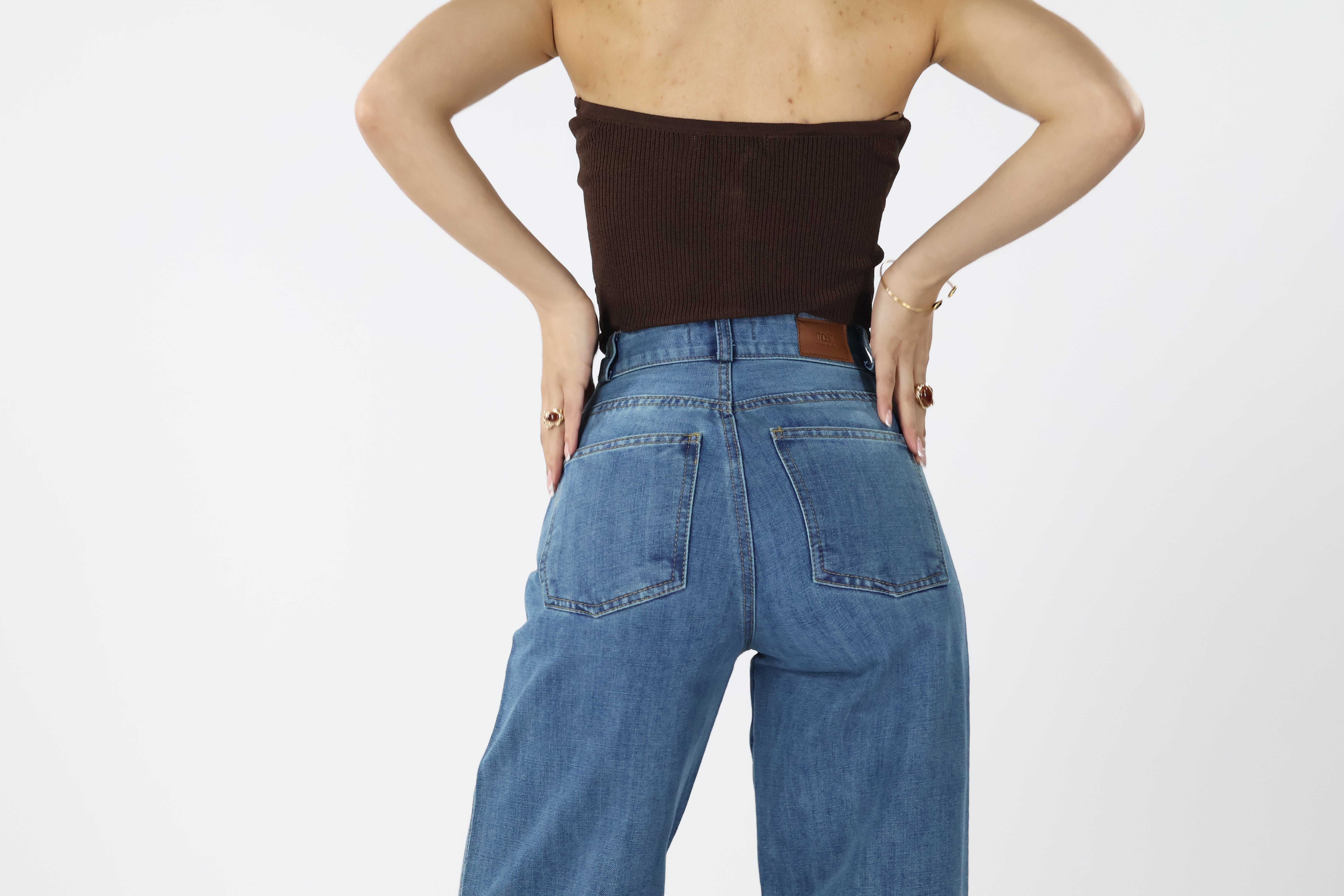 WIDE LEG JEANS AZUL NIEBLA · REF 2556