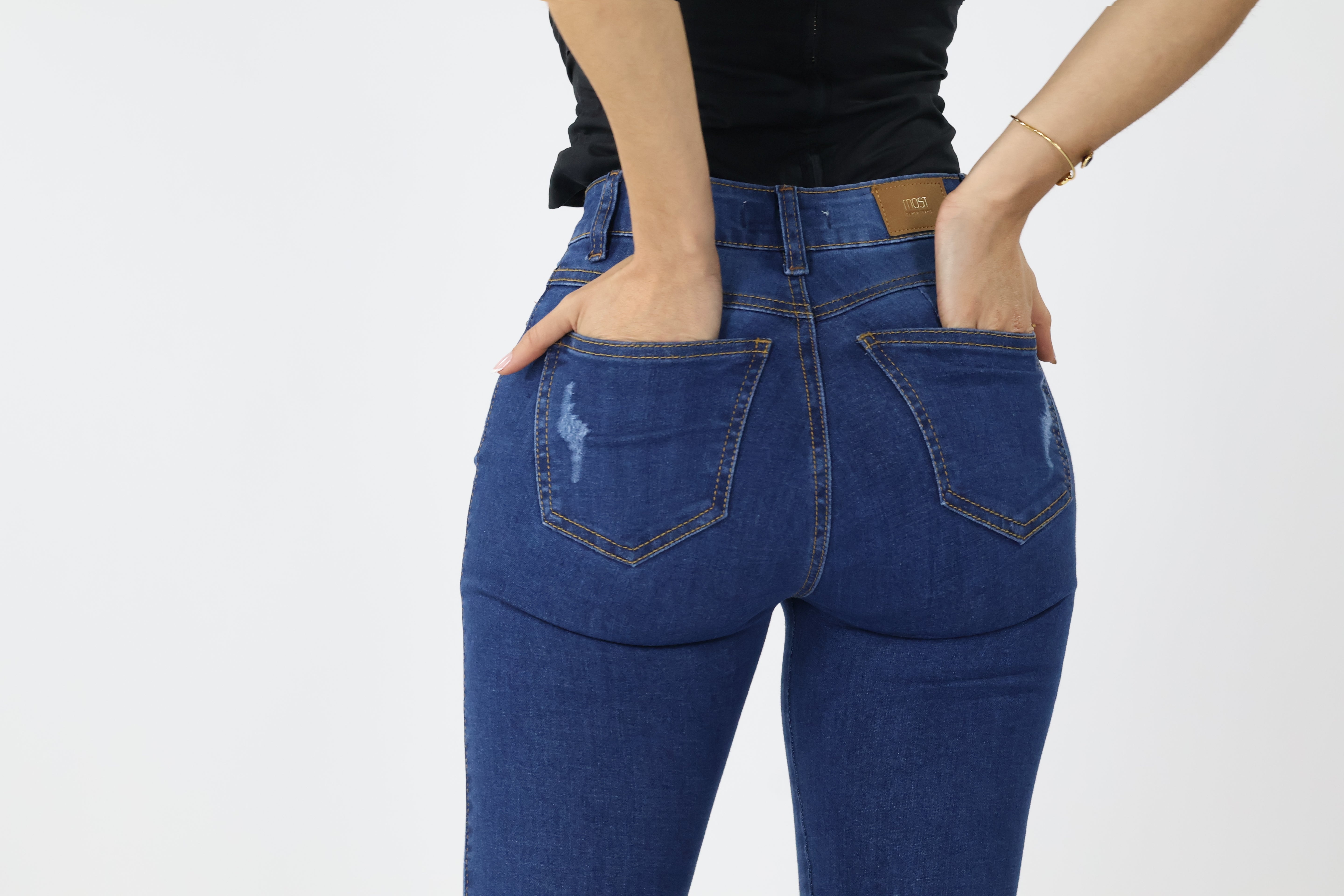 SKINNY JEANS AZUL DESGASTE URBANO · REF 2294