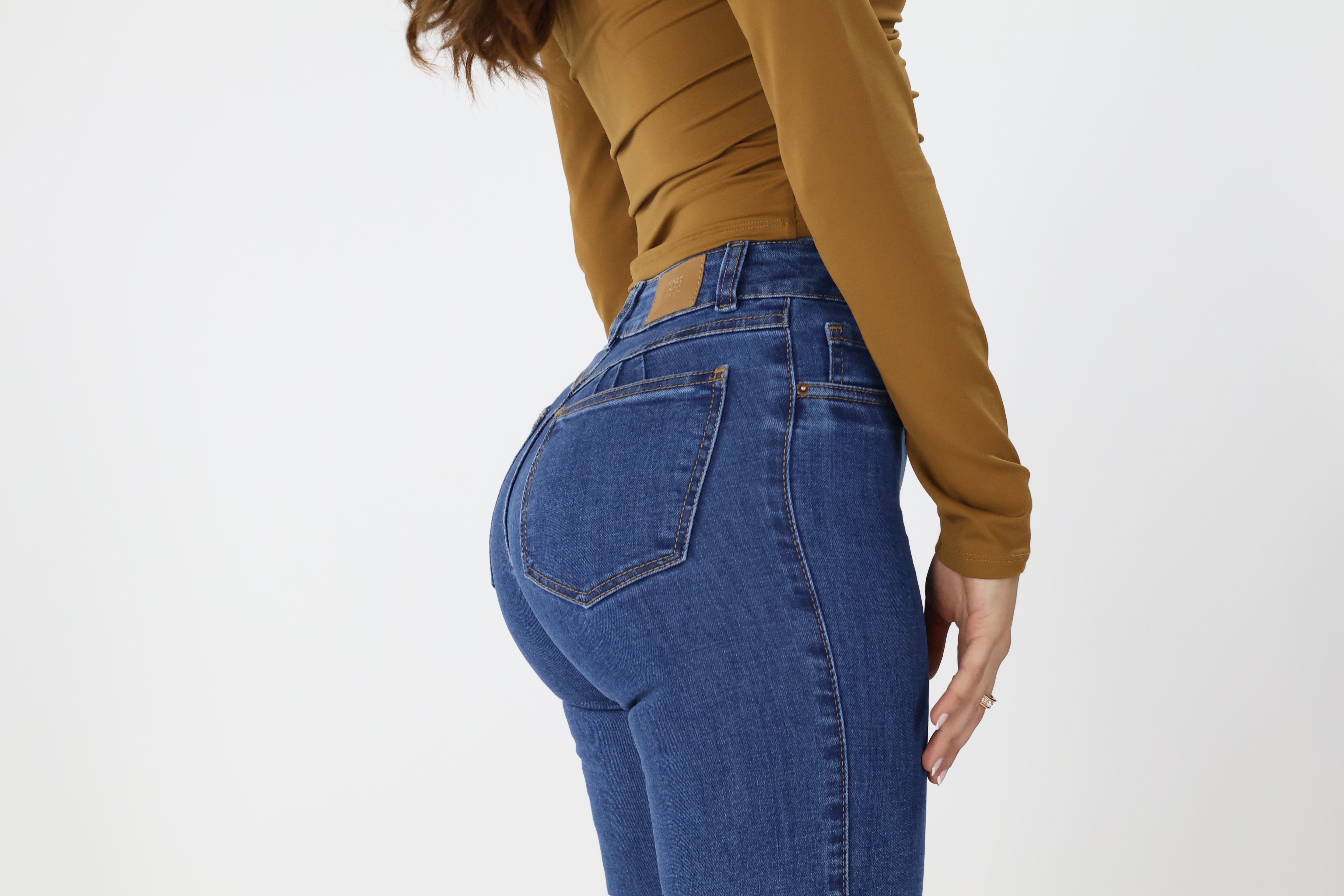 JEANS BOTA RECTA AZUL CLÁSICO · REF 2190 MEDIO