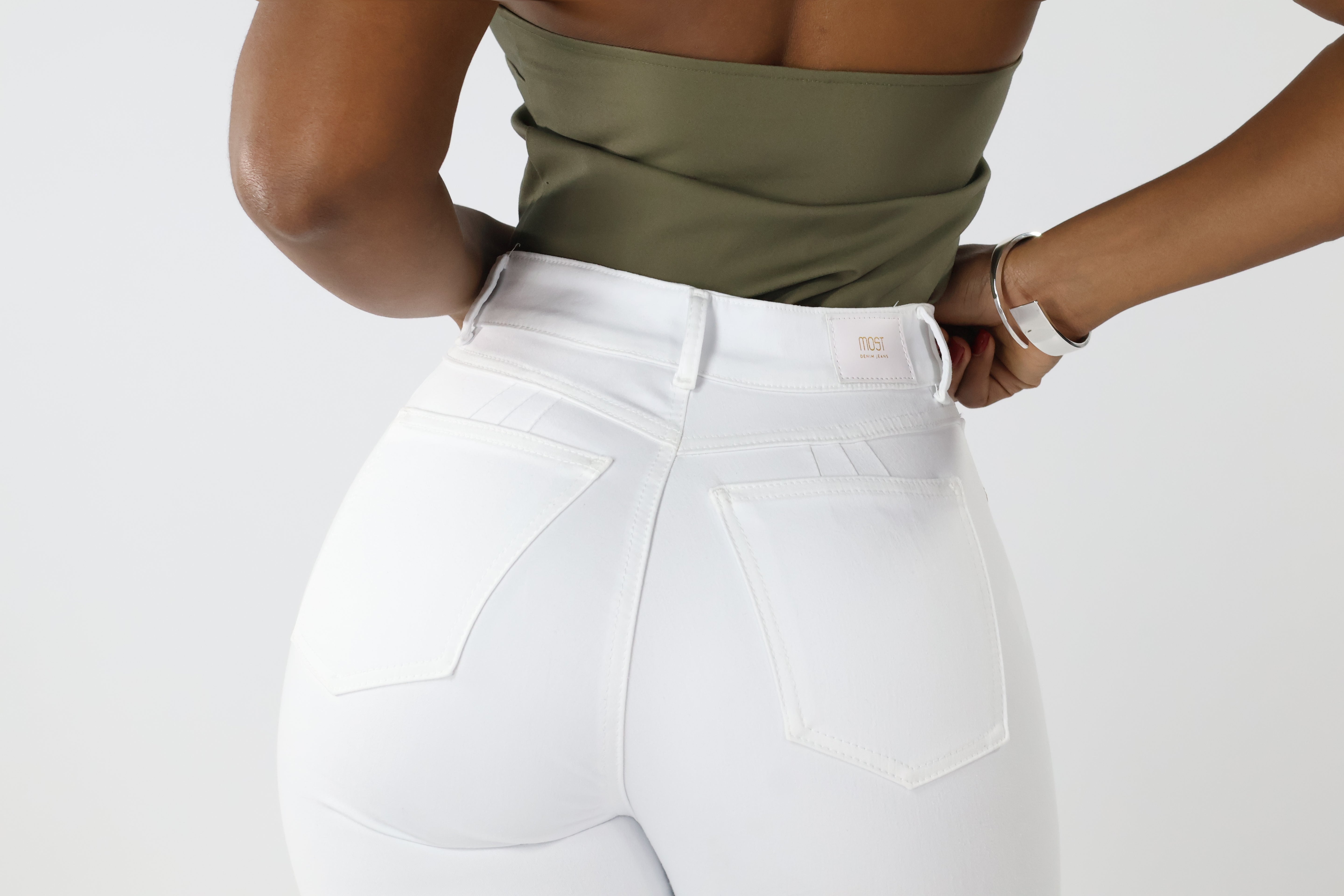 SKINNY JEANS BLANCO PURO