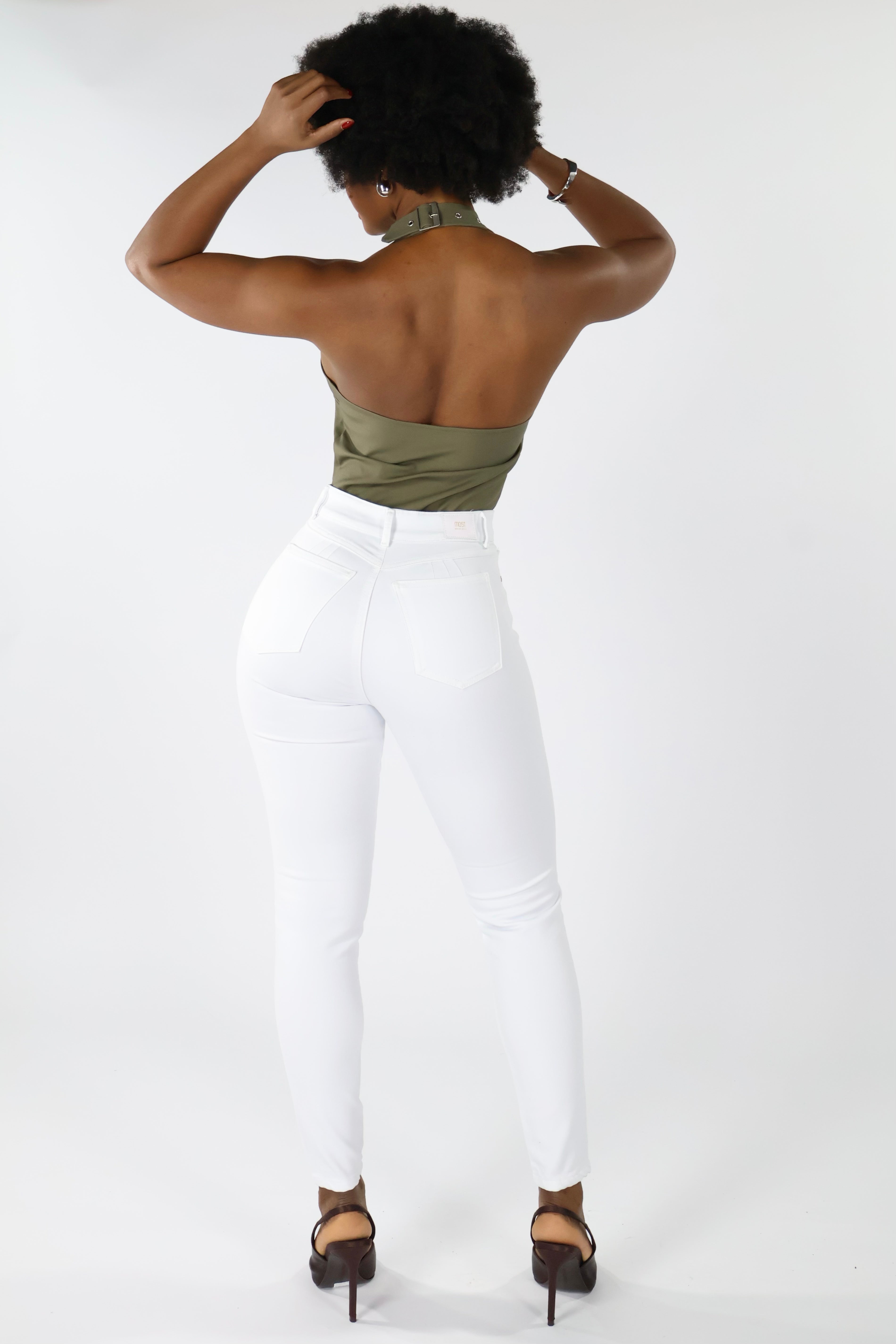 SKINNY JEANS BLANCO PURO