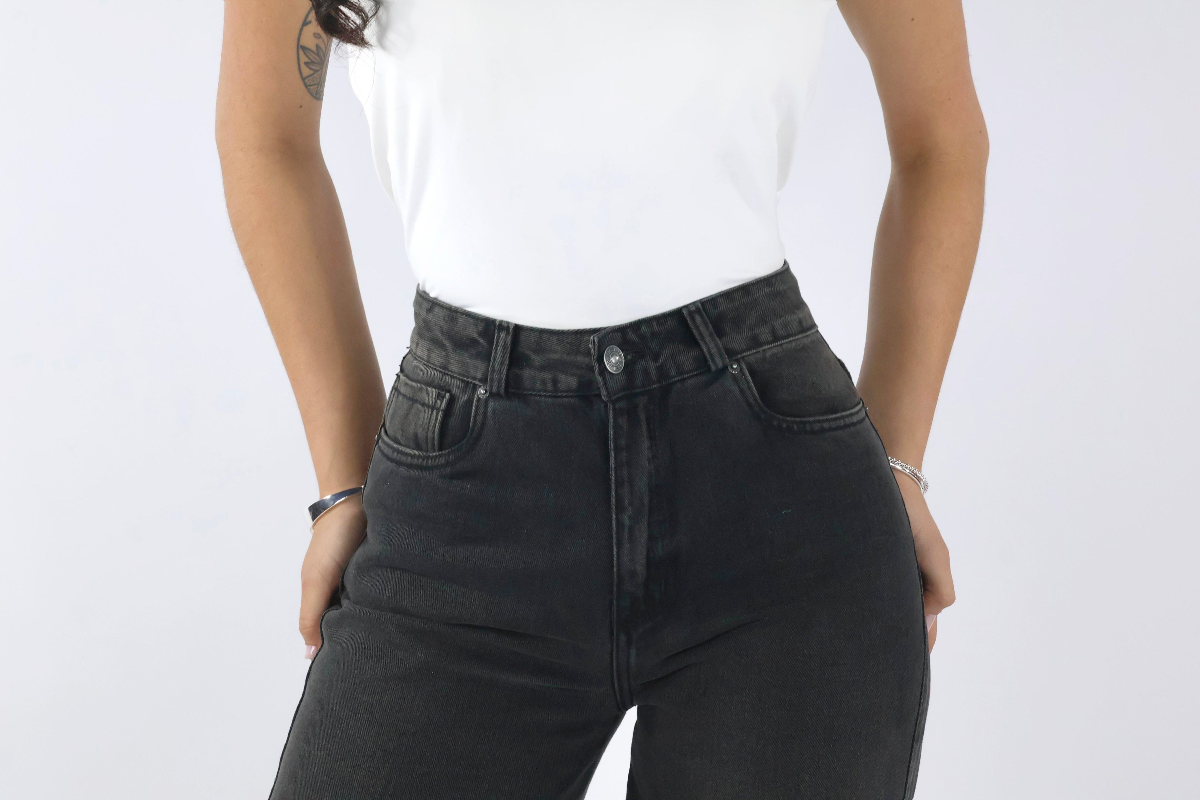 WIDE LEG GRIS OSCURO ESFUMADO · 2610