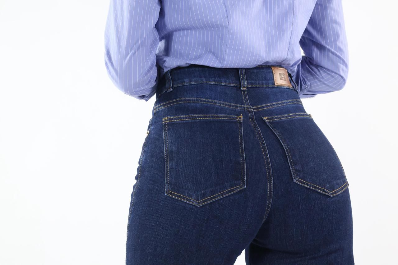 WIDE LEG STRETCH AZUL PROFUNDO · REF 2626