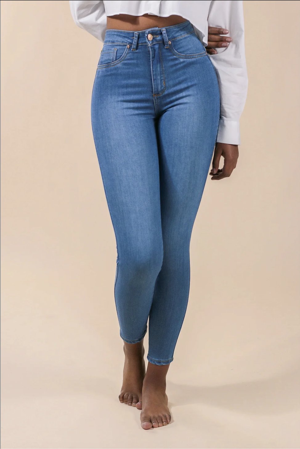 Jeans Mujer Tiro alto Skinny 3111 Azul – germanionline