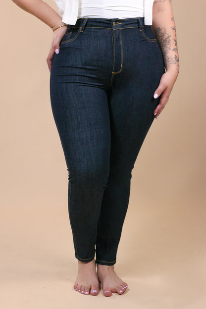 [23207] Skinny Jeans Azul Oscuro