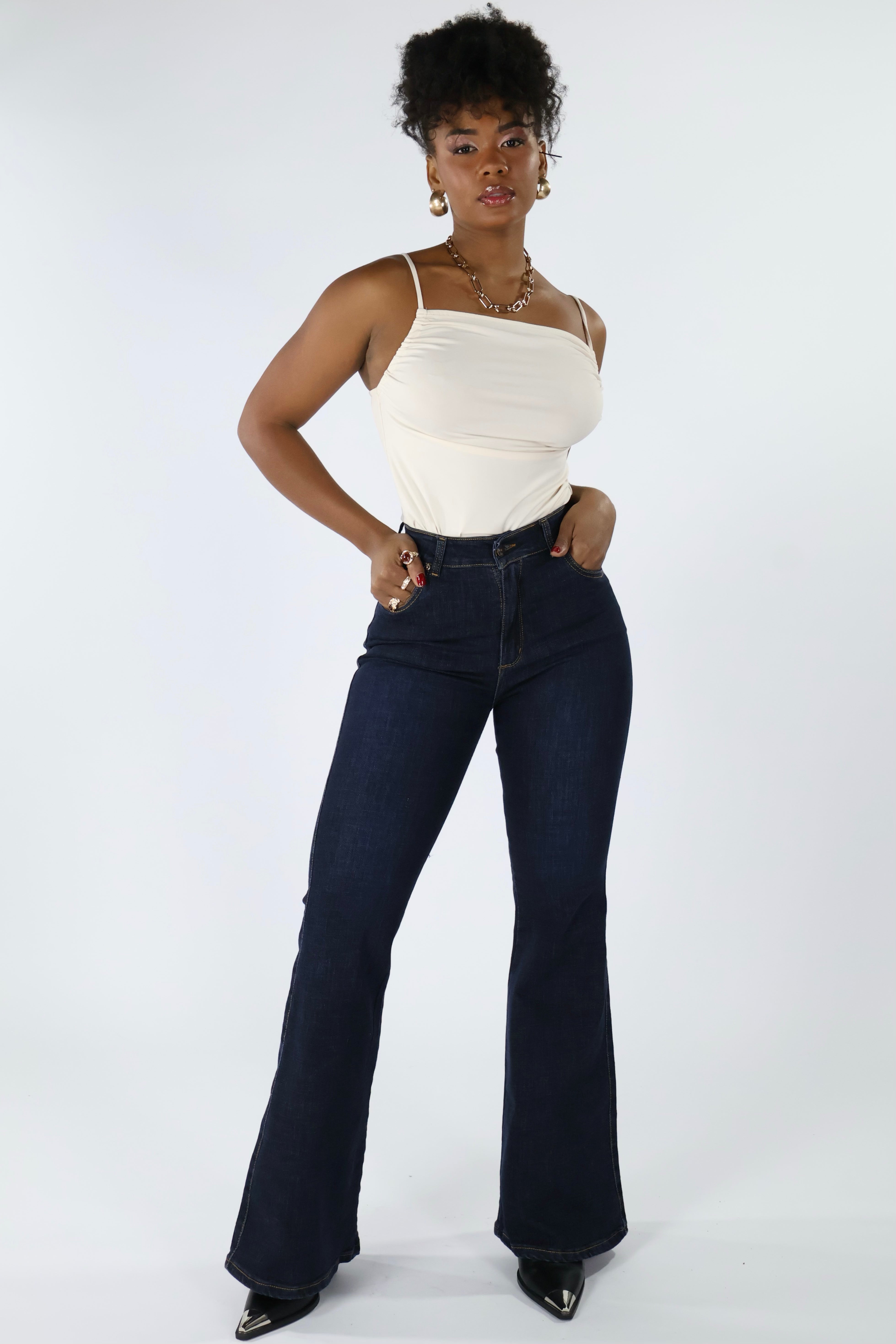 JEANS BOTA CAMPANA MEDIANOCHE · REF 2544