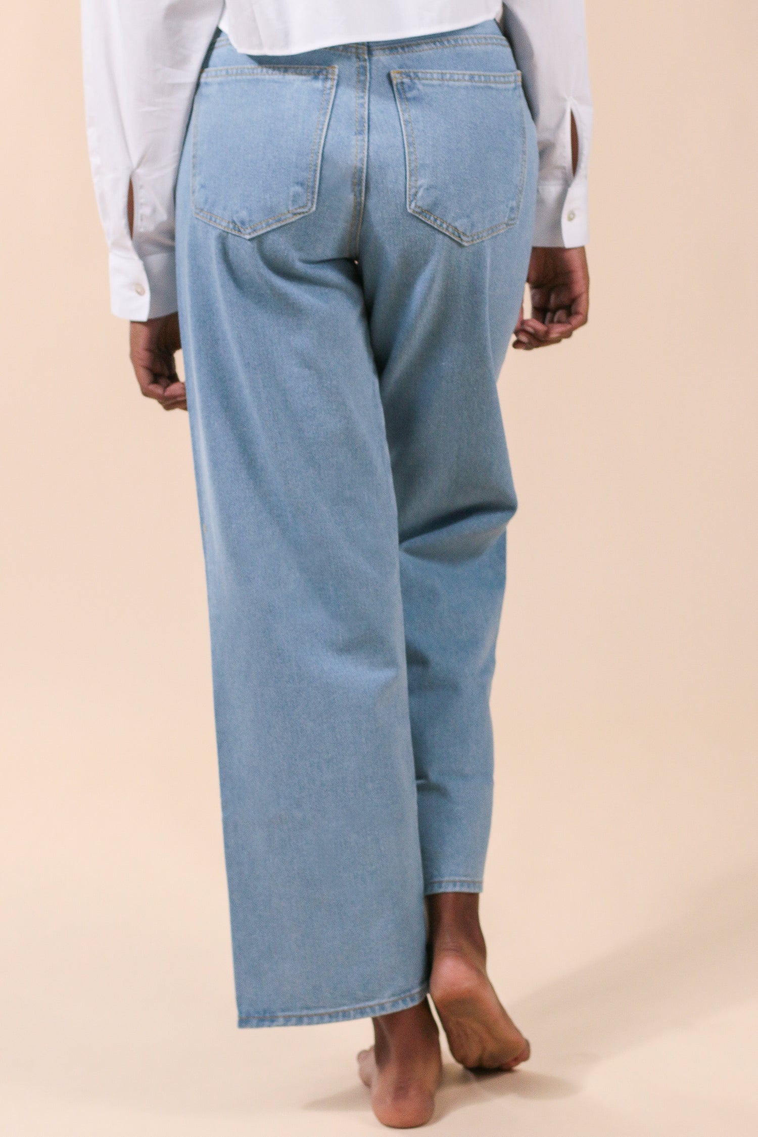 [2171] Wide Leg Jeans Azul Claro