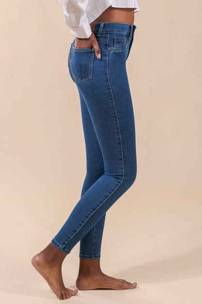 [2049] Skinny Jeans Azul Medio